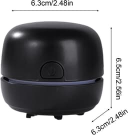 Mini bureaustofzuiger, sterke zuigkracht en laag geluidsniveau, compact tafelstofzuiger voor bureau, keuken, gameroom, school en studentenkamer — thumbnail 3