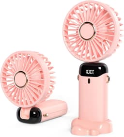 Solvix tafel ventilator geluidloos - Tafelfan - USB - 5 Snelheden - Oplaadbare Batterij - Voor Thuis en Op Reis — thumbnail 1