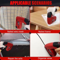 Electric Staple Gun with 3650 Staple Gun and Staple Remover, Heavy Duty Upholstery Staple Gun for Wood, Crafts - ShopVlot — thumbnail 5