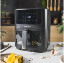 UFESA Stork Neo Airfryer – XXL 6,5 Liter – Met Kijkvenster – 1600W – Zwart — thumbnail 2