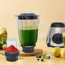 Keukenmachine - Blender Kruidenmolen - Smoothies Maken - Dubbele Functie - 15 liter - Zwart — thumbnail 5