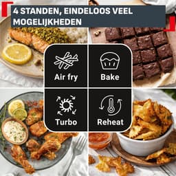 Tefal Crisp & Go FB701A - Airfryer met glazen schalen - 4 kookstanden - 1,4 L + 3,8 L - PFAS vrij — thumbnail 3