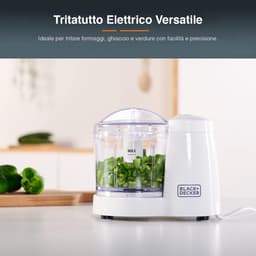 Elektrische Hakmolen - Keukenmachine Mini - Groenten Hakken - Met Pulse Functie - 350 ml - Wit — thumbnail 4