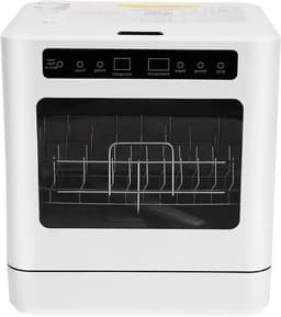 Tafelvaatwasser - Mini vaatwasser - Keuken schoonmaken - Vier reinigingsprogramma's - 6-8 borden - Wit — thumbnail 1
