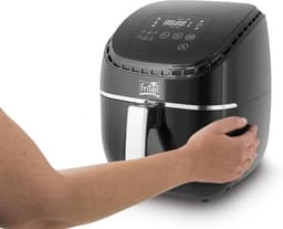 Heteluchtfriteuse - Airfryer Frituurpan - Gezond Frituren - 6 Voorgeprogrammeerde Functies - 3.2L - Zilver Zwart — thumbnail 2