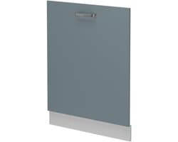 Vaatwasserfrontpaneel - Vaatwasserdeur Paneel - Keuken Integratie - R-Line Stijl - 60 cm - Blauw-grijs