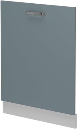 Vaatwasserfrontpaneel - Vaatwasserdeur Paneel - Keuken Integratie - R-Line Stijl - 60 cm - Blauw-grijs — thumbnail 1