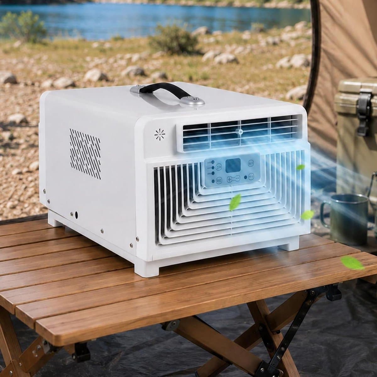 Mobiele Airco - Compacte Airco Kleine Airco - Koele Ruimtes Creëren - 3400 BTU Compressor - 1-8 m² - Multicolor — afbeelding 1