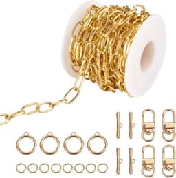 Ovale ketting choker van roestvrij staal met paperclip design, geschikt voor vrouwen en meisjes voor een stijlvolle en duurzame look — thumbnail 1