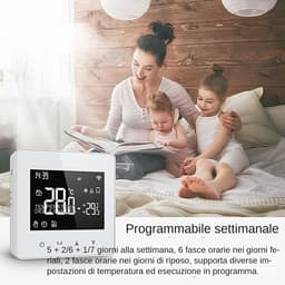 Slimme Thermostaat - Digitale Temperatuurmanager - Energie Besparen - Spraakbesturing - 8.6 x 8.6 cm - Wit — thumbnail 5