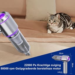 Zavio® Auto Stofzuiger - Kruimeldief - Handstofzuiger — thumbnail 3