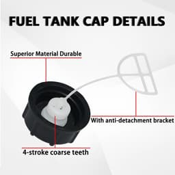 SnelShoppen - 2 Stuks Vervangende Brandstofdeksel voor Kettingzaag & Grasmaaier - Duurzaam Kunststof - Universele Brandstoftank Deksel voor Grasmaaier — thumbnail 2