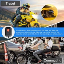 Motorfiets DVR Voor- en achter dual channel rijvideorecorder zwarte doos — thumbnail 2