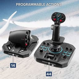 Thrustmaster Sol-R 4 HOTAS – Flight Simulator & Space Sim Set – Joystick & Throttle voor PC – 58 Actieknoppen – H.E.A.R.T. Technologie – Compatibel met Star Citizen, Elite Dangerous & MSFS — thumbnail 3