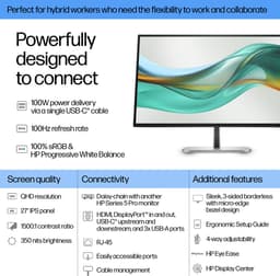 HP Series 5 Pro Serie 5 Pro 27 inch QHD USB-C-monitor - 527pu — thumbnail 5