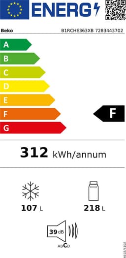 Beko B1RCHE363XB - Koel-vriescombinatie — thumbnail 2