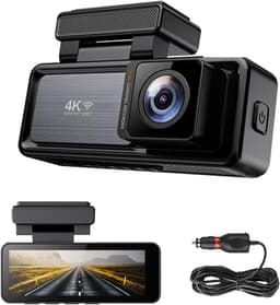 Gloovon® - Dashcam 4K Ultra HD - Met Achteruitrijcamera - Dashcam Auto - G-Sensor - 3.2 inch IPS Scherm - Nachtvisie - 170 wijdhoeklens - Wifi & App - Loop Recording — thumbnail 1