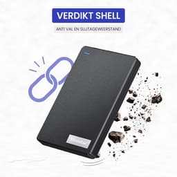 Elcostar Externe harde schijf 500 GB - HDD - Externe SSD - Harde schijf extern - Externe harde schijven - Geschikt voor Windows, Mac & Smartphone - Inclusief USB kabel — thumbnail 4