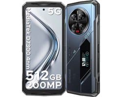 DOOGEE V40 Pro 5G-Outdoor Smartphone-Robuuste Smartphone- Dimensity 7300 -36 GB RAM+ 512 GB ROM-Android 14 - 8680 mAh/33 W-6,78 inch FHD+ 120 Hz-Zilver-IP68 Water Stofbestendig- 200 MP + 32 MP camera-NFC-GPS-Blauw