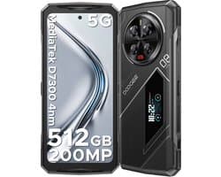 DOOGEE V40 Pro 5G-Outdoor Smartphone-Robuuste Smartphone- Dimensity 7300 -36 GB RAM+ 512 GB ROM-Android 14 - 8680 mAh/33 W-6,78 inch FHD+ 120 Hz-Zilver-IP68 Water Stofbestendig- 200 MP + 32 MP camera-NFC-GPS-Zilver