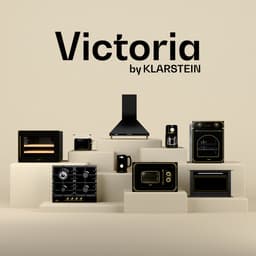 Klarstein Victoria ontbijtset – broodrooster voor 2 sneetjes met 7 bruiningsstanden, waterkoker van 1,7 liter, filterkoffiezetapparaat voor 12 kopjes, roestvrij staal, retro design, broodjeshouder, warmhoudfunctie, roomkan — thumbnail 2