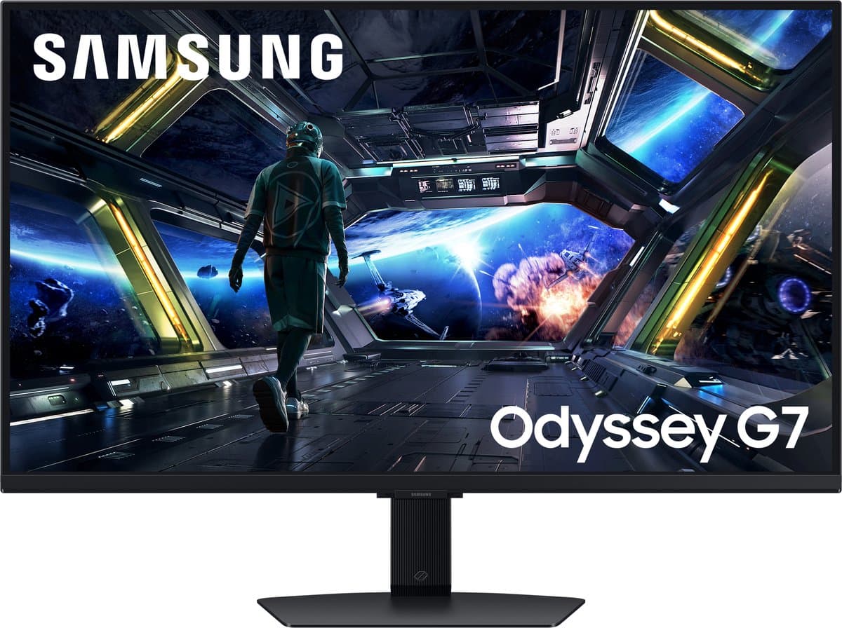 Samsung Odyssey G7 LS32DG702EUXEN - 4K IPS Gaming Monitor - 144Hz - 32 Inch — afbeelding 1