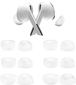 Vervangende Oordopjes Tips voor Samsung Galaxy Buds 3 Pro door MMOBIEL - 3 Paar (S/M/L) Siliconen Oordoppen – Antislip, Geluidisolerend, Comfortabele Pasvorm - Passen in Oplaadcase - Wit — thumbnail 1