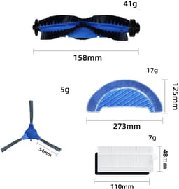 Reserveaccessoires en onderdelen - geschikt voor Cecotec Conga 1790 - 1090 - 990 - voor robotstofzuiger - VOOR Robotstofzuiger - Accessoireset - Vervangende - 16 stuks — thumbnail 2