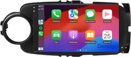 CarPlay autoradio geschikt voor Toyota Yaris | 2011 t/m 2019 | Android 13 | 9 inch | Draadloos Apple CarPlay & Android Auto | 2GB + 32GB | QuadCore processor | Zwart frame | Denago DNG-A287 | 2025 model | 2011 2012 2013 2014 2015 2016 2017 2018 2019 — thumbnail 4