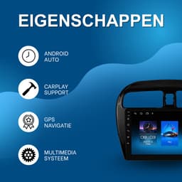 Autoradio met bluetooth - Carplay - Voor Mitsubishi Mirage / Space Star (2012-2018) - Geschikt voor Apple en Android - Stereo - Navigatie - Navigatiesysteem auto - 1GB 16GB — thumbnail 2