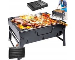 Draagbare Koolgrill in Kofferformaat - Ideaal voor Camping