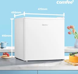 Mini-koelkast 43 l met ijsblokjesvak – compact formaat voor slaapkamer en kantoor — thumbnail 3