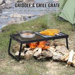 Houtskoolbarbecue (BBQ) - Opvouwbare Tafelbarbecue/Campinggrill - Draagbaar - Afmeting 57 x 28,5 x 23 cm - Tot 300 °C - Inclusief Grillrooster & Grillplaat - Voor Camping & Tuin — thumbnail 5