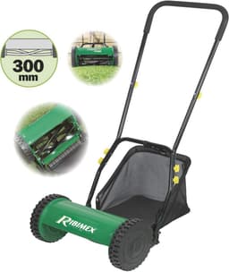 Handmatige Roterende Grasmaaier met Snijbreedte van 300 mm, Groen — thumbnail 2