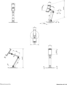 Neomounts DS15-550WH1 universele tablet stand voor 4,7-12,9" - tablets - wit — thumbnail 2