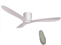 Plafondventilator met Afstandsbediening Ø 132 cm – Fluisterstil – Energiezuinig – 6 Snelheden – Zomer- & Winterstand – Aeolus Cetus Eco Wit — thumbnail 1
