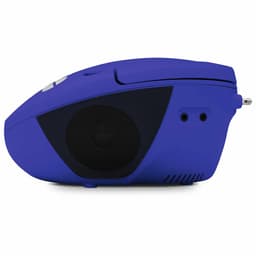 TechniSat VIOLA CD-1 - draagbare stereo cd-speler, boombox met praktische draaggreep (radio voor kinderen, FM-radiotuner, bluetooth-ontvangst, 2 x 1 W RMS-vermogen, net- en batterijvoeding) blauw — thumbnail 4