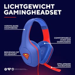 Trust GXT 415SM Zirox - Gaming Headset - Superman Editie - Bedraad - 50mm Drivers - Over-ear - Blauw/Rood — thumbnail 3