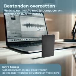 Audyn Voice Recorder - 200 Uur Audio Opname - Afluisterapparatuur op Afstand - Dictafoon - 360° HD Opnames - 16GB - Zwart — thumbnail 5