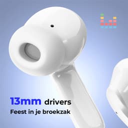 SoundFront Ultimate Draadloze Oordopjes - Bluetooth Oortjes - 26dB Active Noise Cancelling - Oortjes draadloos - Sport oordopjes - Geschikt voor smartphones & laptop - Wit — thumbnail 4