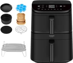 Cosori XXL Airfryer Turbo Tower - 10.8 liter inhoud - 2 manden apart in te stellen - 7 programma's - met Cosori accessoire set — thumbnail 1