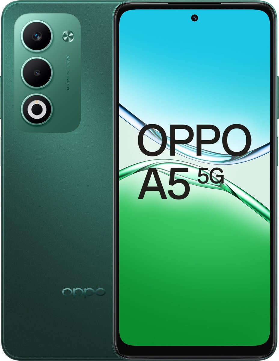 OPPO A5 5G - 4+128GB - 6 jaar beveiligingsupdate - Black Green — afbeelding 1