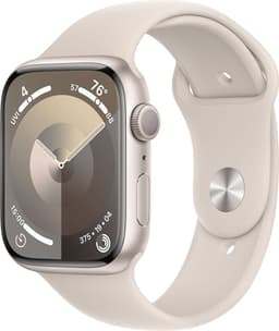 Apple Watch Series 9 - GPS + Cellular - 45mm - Starlight Aluminium Case with Starlight Sport Band - M/L — thumbnail 2
