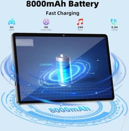 Android 14 Tablet met 12 GB RAM, 128 GB Opslag en 1 TB Uitbreiding – 11 Inch HD Display en 8000 mAh Batterij — thumbnail 4