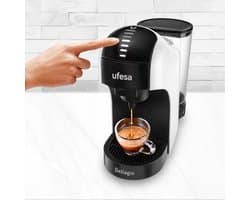 Ufesa Bellagio Bianca Koffiepadmachine 3 in 1 Nespresso Dolce Gusto & verse koffie