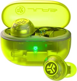 JLab Go Pop ANC Draadloze Oordopjes - Noise Cancelling Oortjes Draadloos - 24 uur Batterijduur - Bluetooth Multipoint - Met Microfoon - Geschikt voor Android en Apple - Clear Neon Green — thumbnail 1