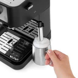 White-Label® Espressomachine - Koffiezetapparaat - Koffiemachines - Zwart en Zilver — thumbnail 2