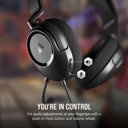 Corsair HS35 Surround V2 - Gaming Headset Bedraad - Multiplatform - USB Type-A / 3.5mm - Zwart — thumbnail 5