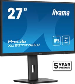 iiyama ProLite XUB2797QSU-B2 - 27 inch - QHD - IPS - USB-Hub (2x) - Verstelbaar — thumbnail 1