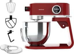 Cecotec Küchenmaschine Twist&Fusion 4000 Luxury Rot. 800 W, Gehäuse aus gegossenem Aluminium, DC-Motor, 8 Geschwindigkeiten, LED-Licht, 5,2-Liter-Schüssel aus Edelstahl — thumbnail 1